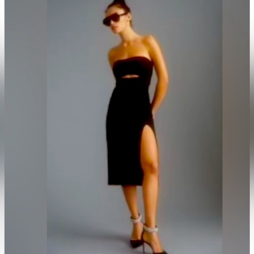 NWOT! Maeve Ribbed black Cutout Dress XS never been worn in excellent condition